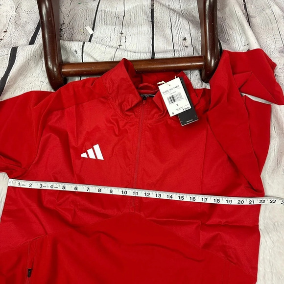 NWT Adidas SDL WV 1/4 zip red windbreaker pullover jacket sportswear activewear - Picture 5 of 12